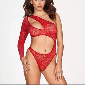 Fredericks of Hollywood One Shoulder Bodysuit Lingerie XL‎